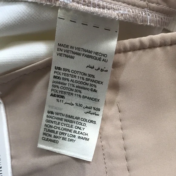 NWT WHBM White The Slim Pants - Picture 6 of 10